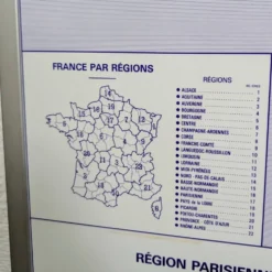Carte de France administrative encadrée
