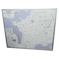 Carte de France administrative encadrée
