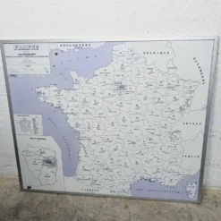 Carte de France administrative encadrée