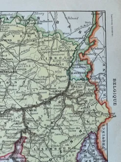 Carte de la Belgique - 20x29cm 1922