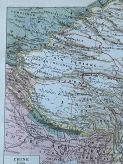 Carte de la Chine - 20x29cm