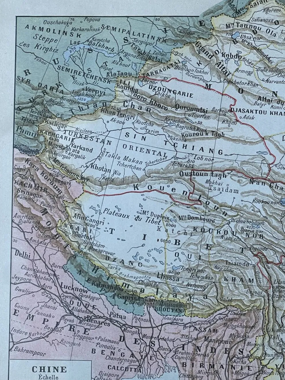 Carte de la Chine - 20x29cm