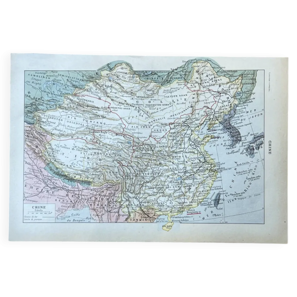 Carte de la Chine - 20x29cm
