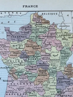 Carte de la France - 20x29cm