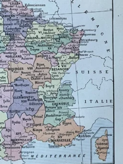 Carte de la France - 20x29cm