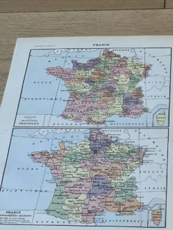 Carte de la France - 20x29cm