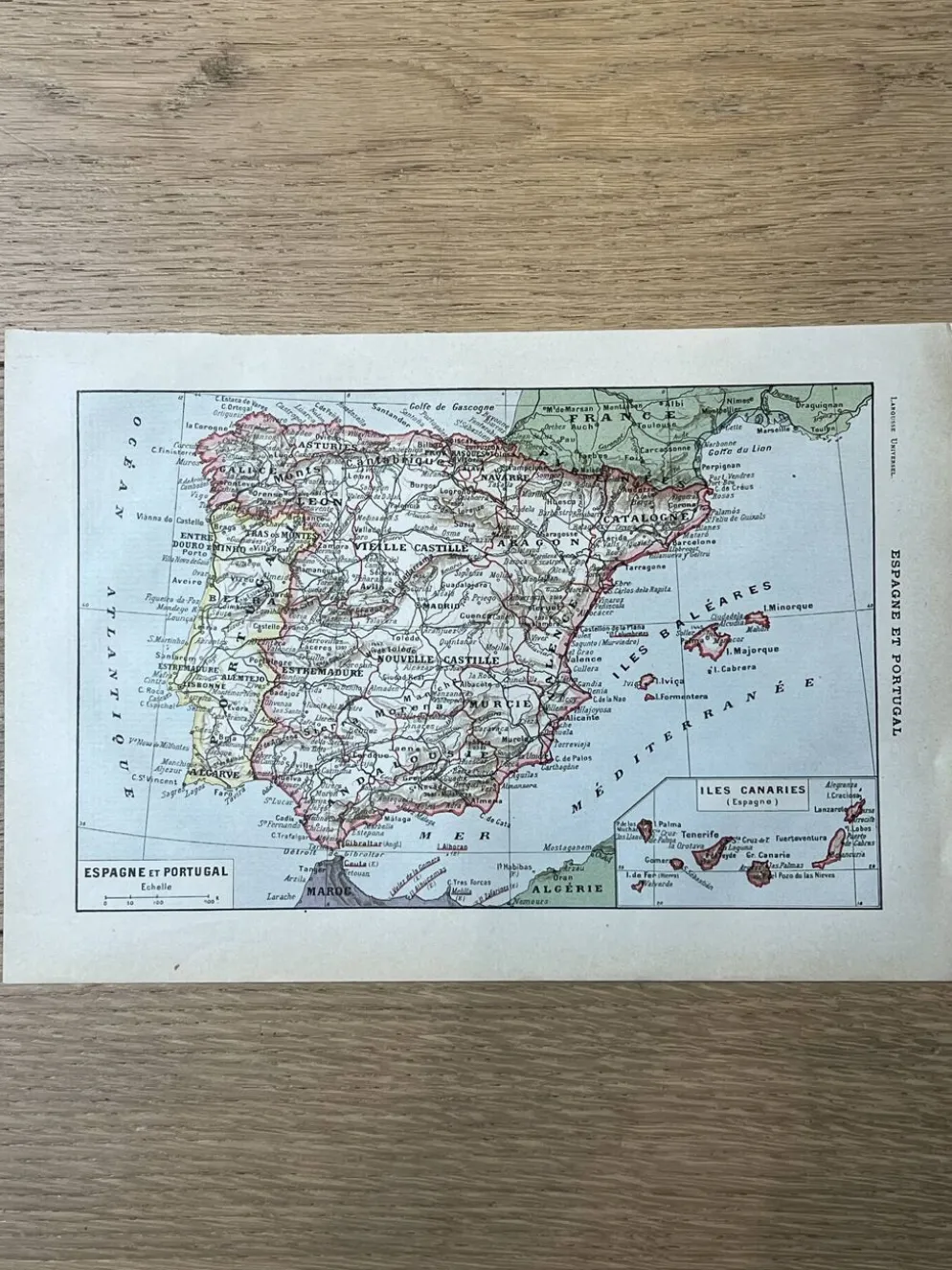 Carte d'Espagne - 20x29cm 1922