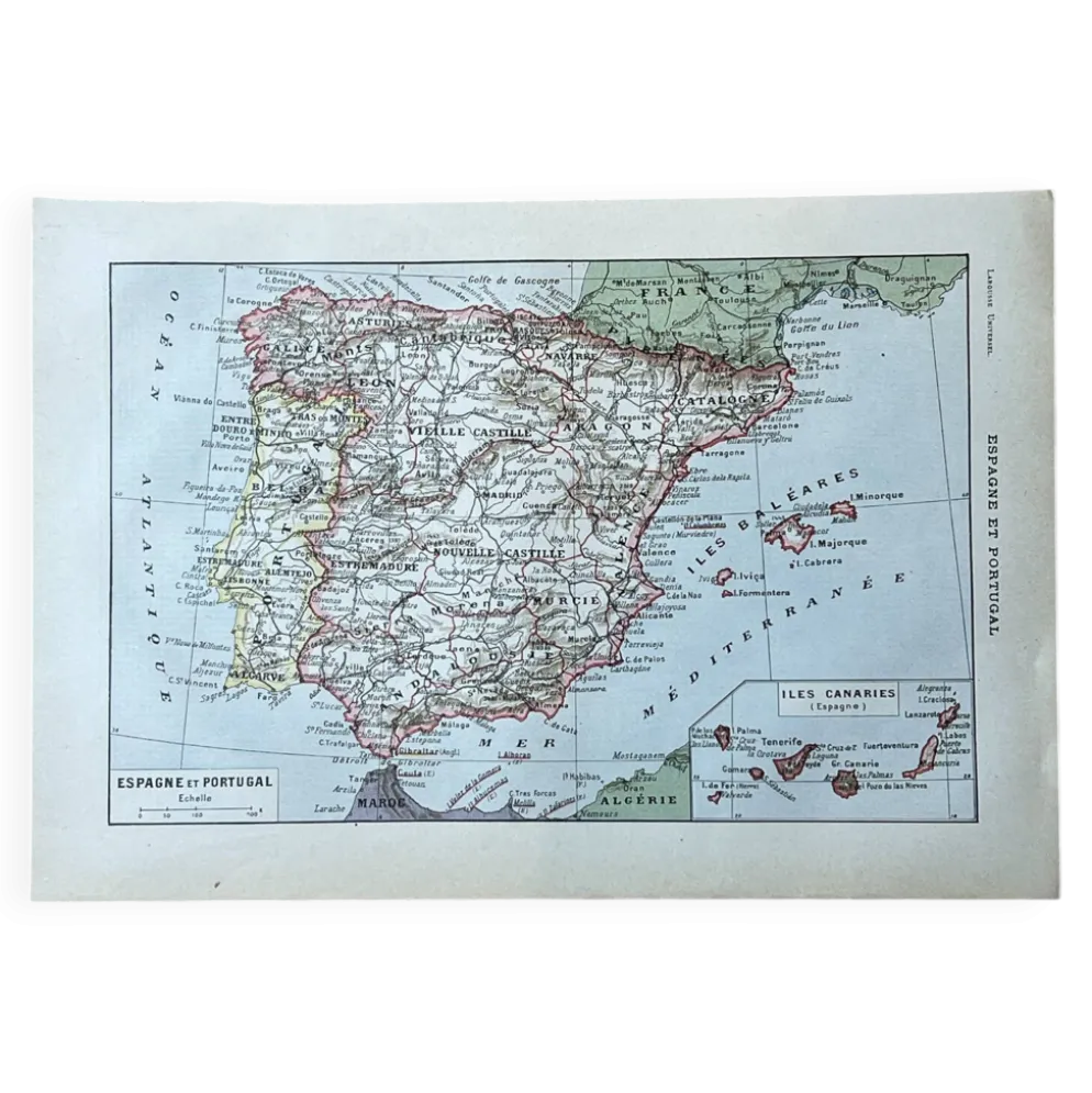 Carte d'Espagne - 20x29cm 1922
