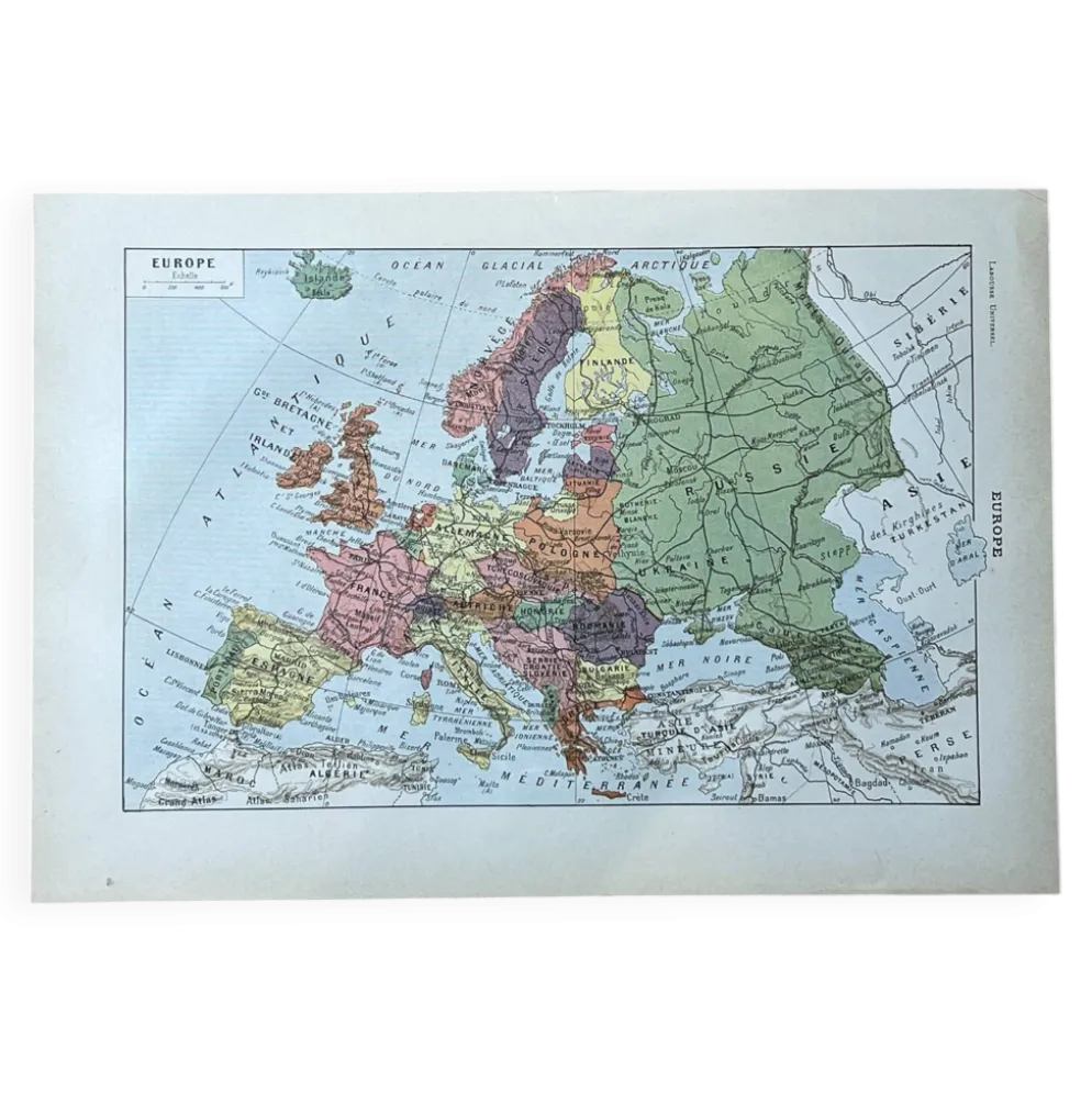 Carte d'Europe - 20x29cm