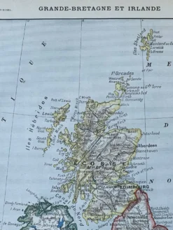 Carte Grande-Bretagne et Irlande - 20x29cm
