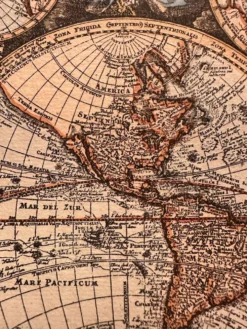 Carte, mappemonde, planisphère ancien