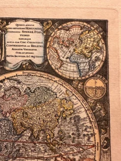 Carte, mappemonde, planisphère ancien