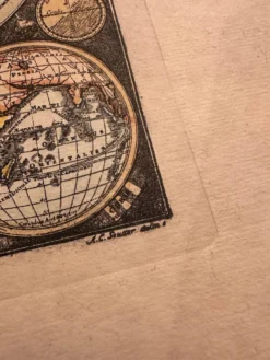 Carte, mappemonde, planisphère ancien