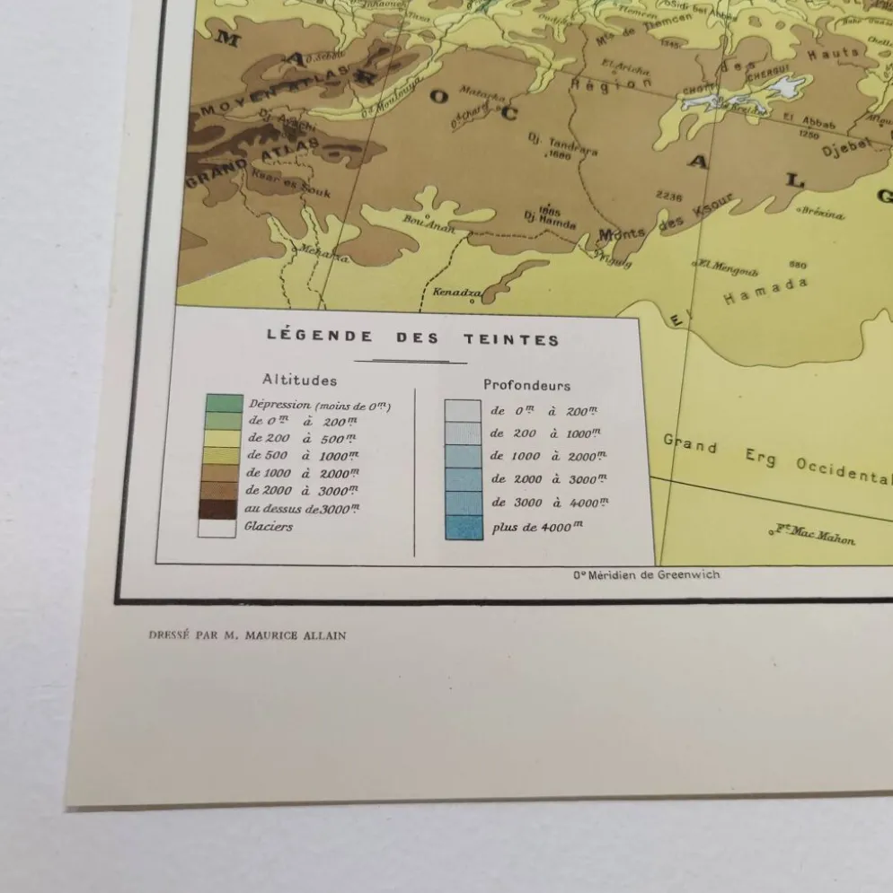Carte Méditerranée 1950