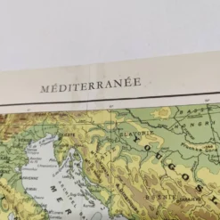 Carte Méditerranée 1950