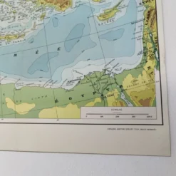 Carte Méditerranée 1950