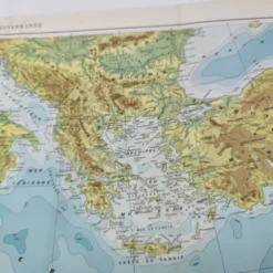 Carte Méditerranée 1950
