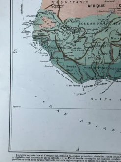 Carte originale Afrique Nord - 37x27cm - 1908
