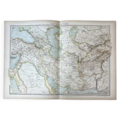 Carte originale Caucase et Pamir 53x37cm - 1905