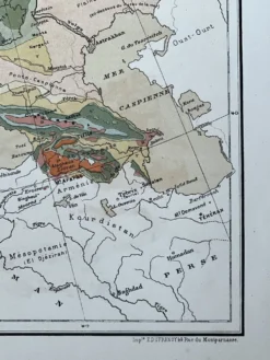 Carte originale d'Europe 37x48cm - 1888