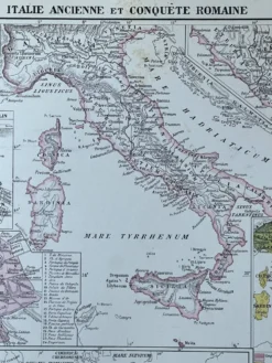 Carte originale Italie - 37x27cm - 1908
