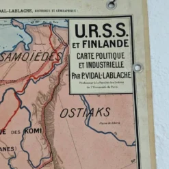 Carte scolaire vidal lablache - n°34 urss et finlande