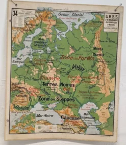 Carte scolaire vidal lablache - n°34 urss et finlande