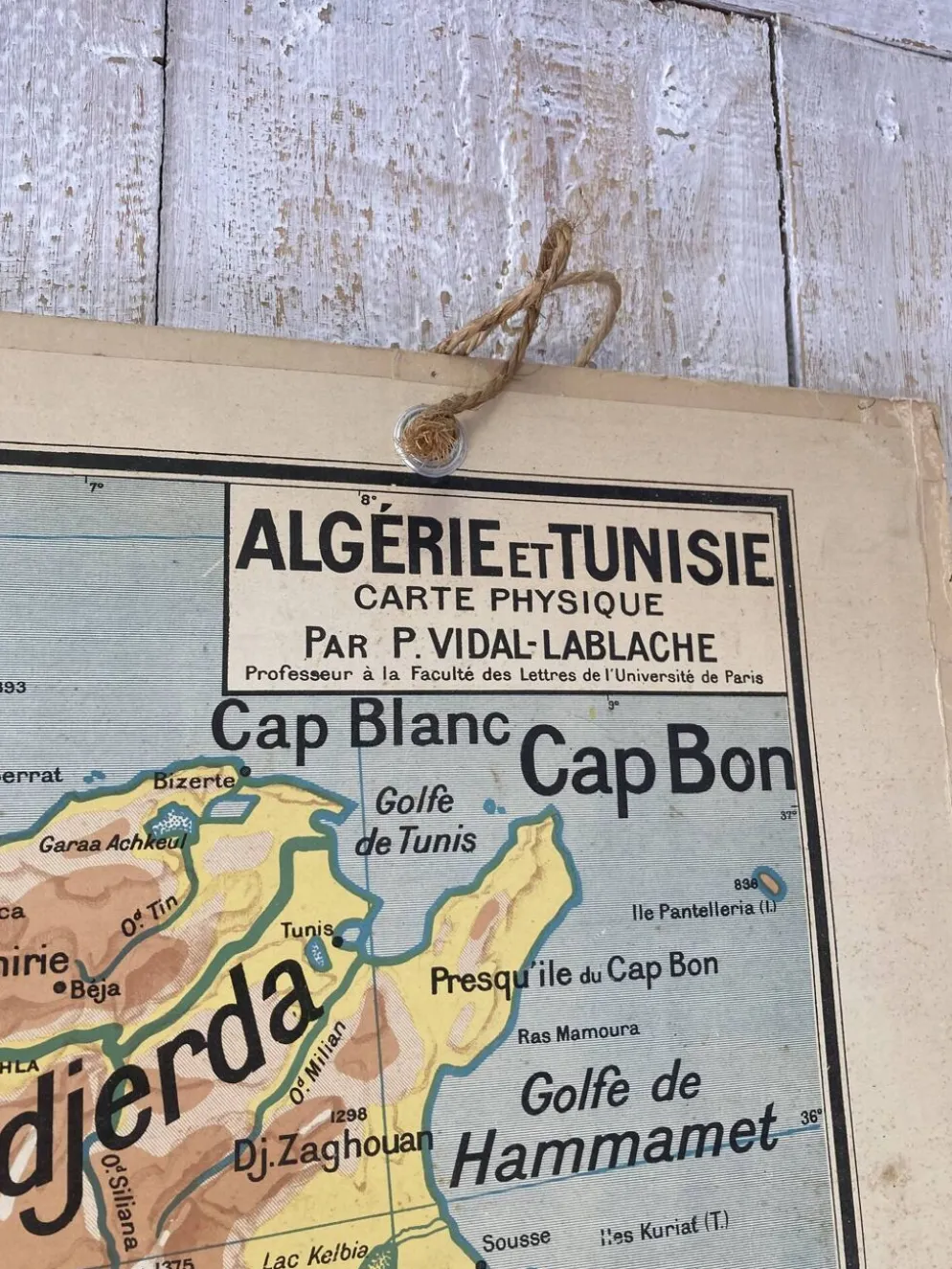 Carte scolaire vintage