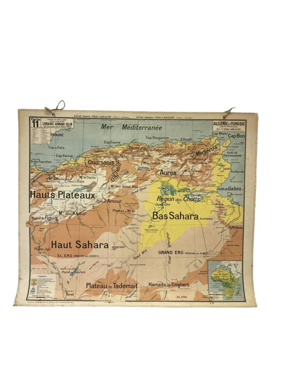 Carte scolaire vintage
