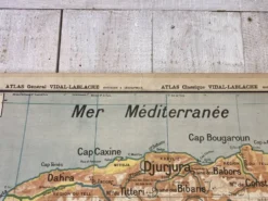 Carte scolaire vintage