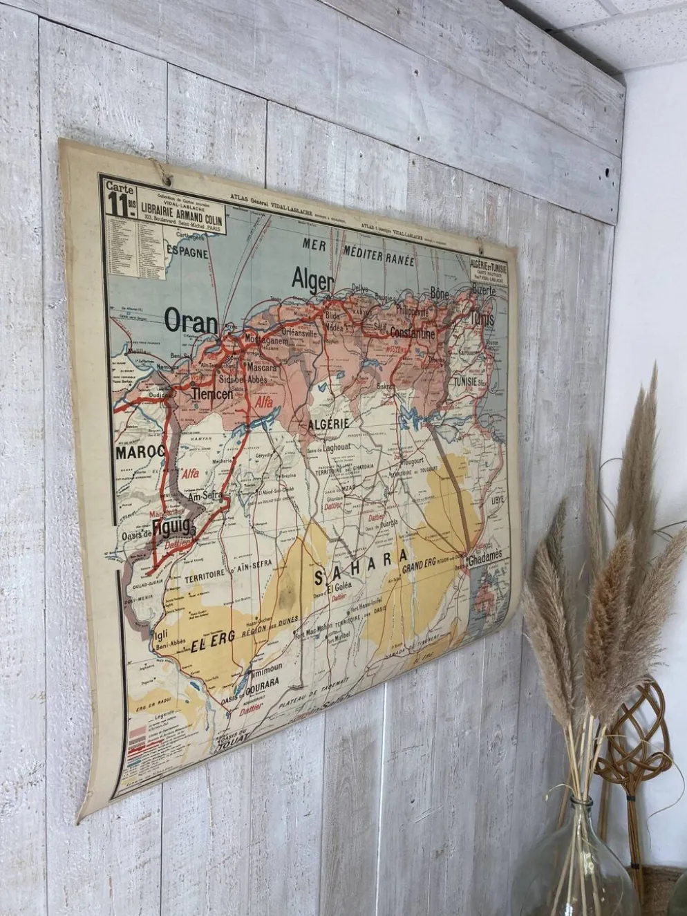 Carte scolaire vintage