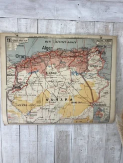 Carte scolaire vintage