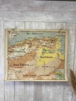 Carte scolaire vintage