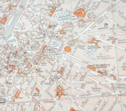 Carte vintage Angers 74x54cm