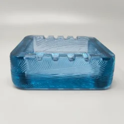 Cendrier bleu des années 1970 par Sergio Asti pour Arnolfo di Cambio. Fabriqué en Italie.