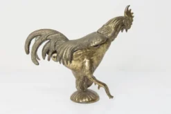 Cendrier coq 1960 en régule signé FC