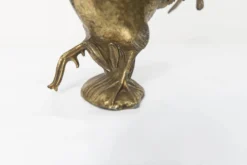 Cendrier coq 1960 en régule signé FC