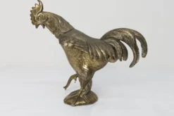 Cendrier coq 1960 en régule signé FC