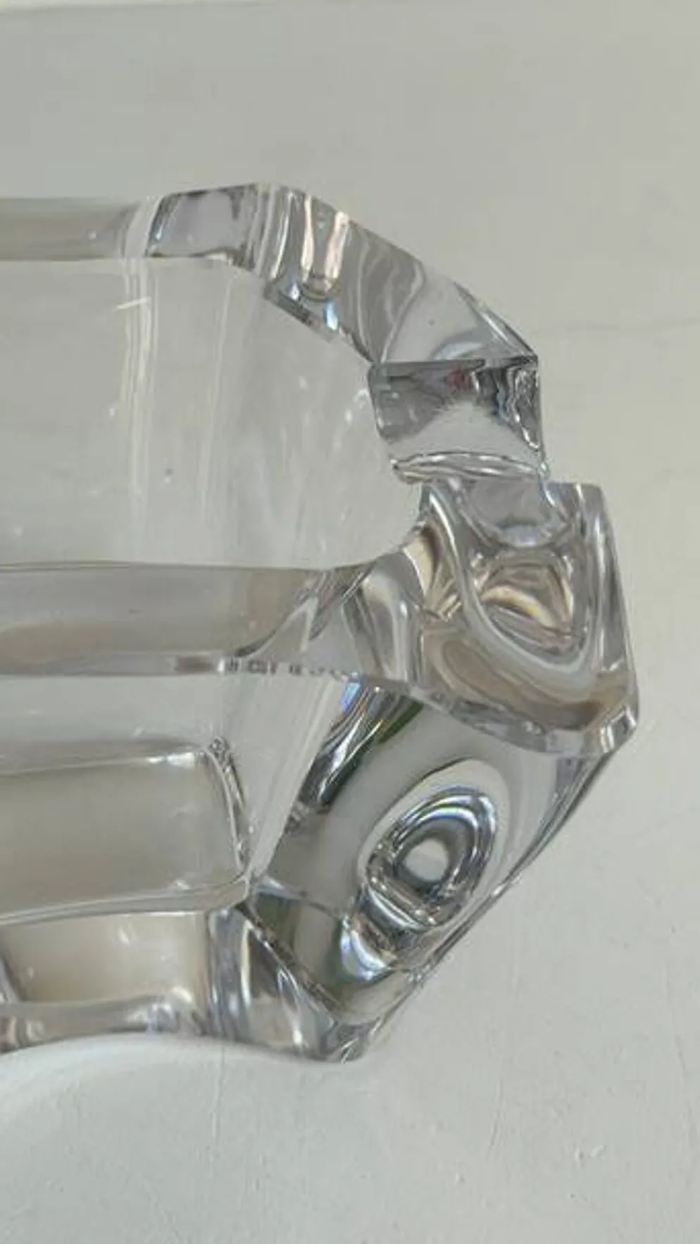 CENDRIER Cristal forme Libre VINTAGE