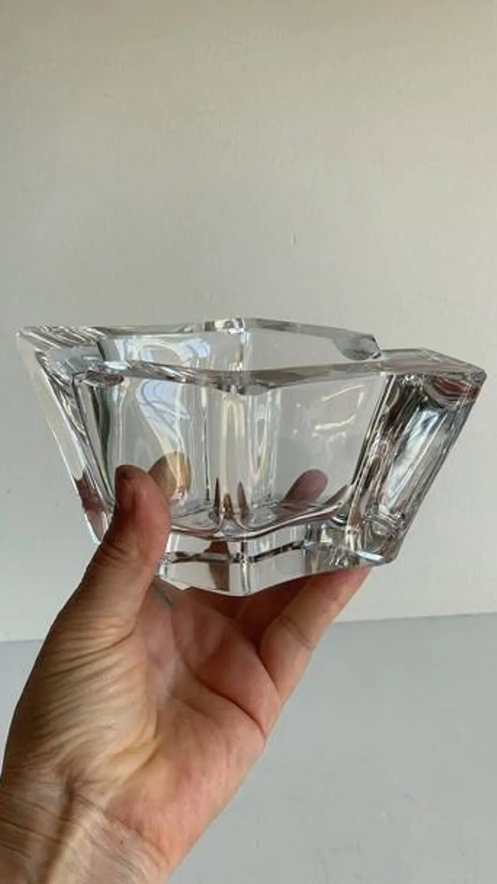 CENDRIER Cristal forme Libre VINTAGE