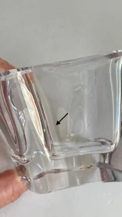 CENDRIER Cristal forme Libre VINTAGE