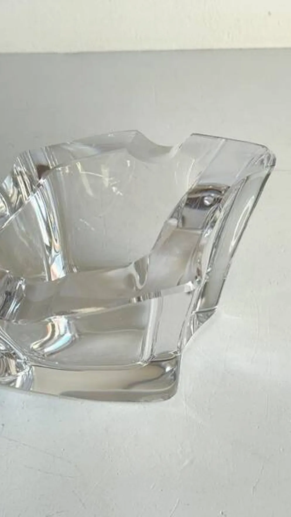 CENDRIER Cristal forme Libre VINTAGE