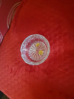 Cendrier en cristal de Bohême vintage