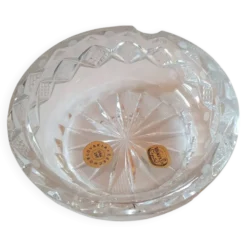 Cendrier en cristal de Bohême vintage