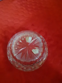 Cendrier en cristal de Bohême vintage
