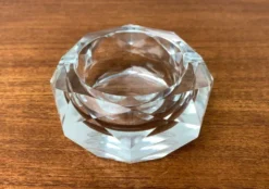 Cendrier en cristal vintage, années 1970