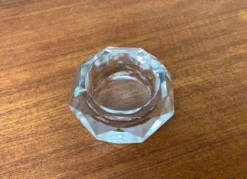 Cendrier en cristal vintage, années 1970