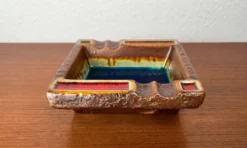 Cendrier en poterie vintage d'Allemagne de l'Ouest WGP Fat Lava, années 1970