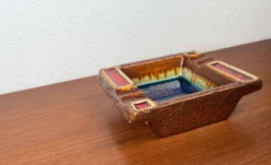 Cendrier en poterie vintage d'Allemagne de l'Ouest WGP Fat Lava, années 1970