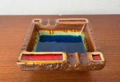 Cendrier en poterie vintage d'Allemagne de l'Ouest WGP Fat Lava, années 1970